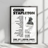 Chris Stapleton Concert Poster – Legacy Arena at the BJCC, Birmingham, AL, USA – August 21st, 2024