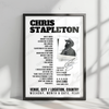 Chris Stapleton Setlist Poster - Alerus Center, Grand Forks - October 6th, 2022