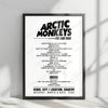 Arctic Monkeys Setlist Poster - Sidney Myer Music Bowl, Melbourne - December 31st, 2022
