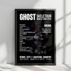Ghost Setlist Poster - The OVO Hydro, Glasgow - April 16th, 2025