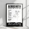 Aerosmith Setlist Poster - Park Theater at Park MGM, Las Vegas - April 6th, 2019