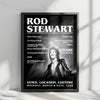 Rod Stewart Setlist Poster - Brighton Centre, Brighton, England - December 11th, 1978