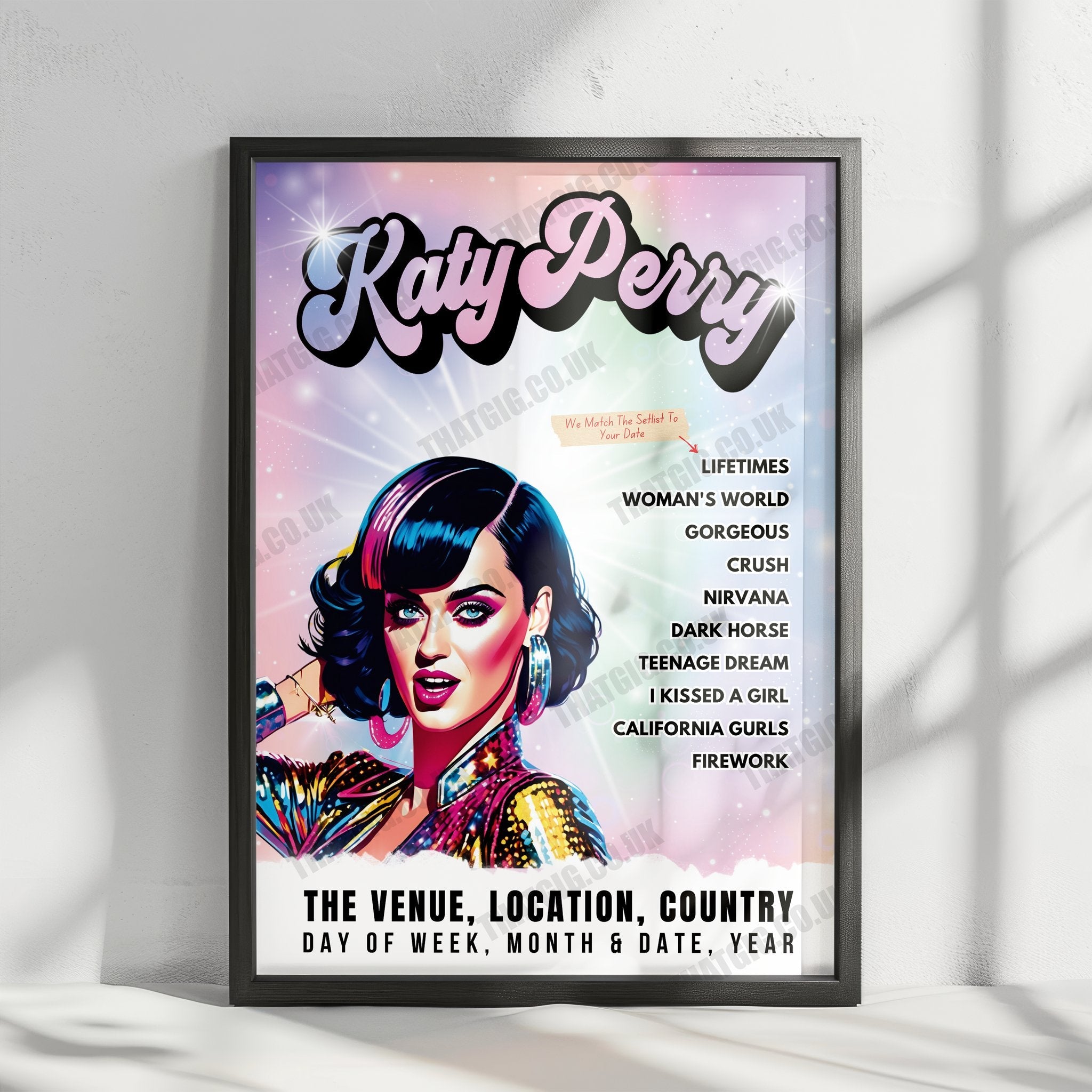 Katy Perry Setlist Poster - Parque Olímpico, Rio de Janeiro - September 20th, 2024