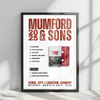 Mumford & Sons Setlist Poster - The Bellwether, Los Angeles - November 20th, 2023