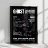 Ghost Setlist Poster - Hallenstadion, Zurich - May 3rd, 2025
