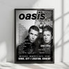 Oasis Setlist Poster - Soldier Field, Chicago - August 28th, 2025