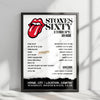 The Rolling Stones Poster - Friends Arena, Solna, Stockholm, Sweden - July 31st, 2022
