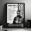 Noel Gallagher’s High Flying Birds Setlist Poster - Portsmouth Guildhall - March 20th, 2024