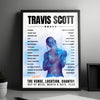 Travis Scott Setlist Poster - The O2 Arena, London - August 6th, 2022