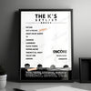 The K's Setlist Poster - Old Fire Station, Carlisle, England - November 14th, 2024