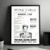 Miley Cyrus Setlist Poster - Telemundo Center, Miami - December 31st, 2022