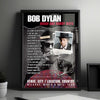 Bob Dylan Setlist Poster - Juanita K. Hammons Hall for the Performing Arts, Springfield - March 28th, 2025