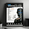 The Weeknd Setlist Poster - Matmut Atlantique, Bordeaux - August 1st, 2023
