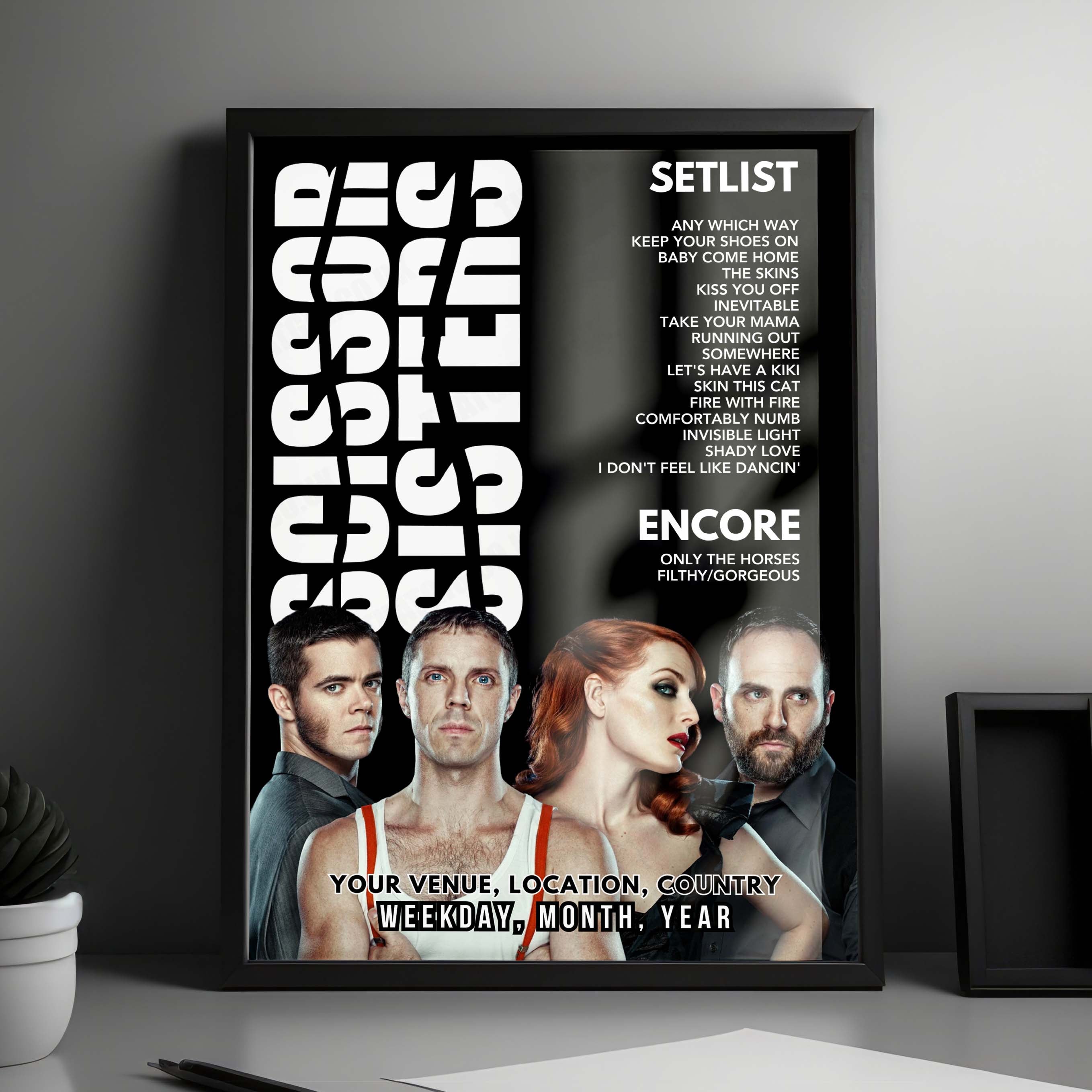 Scissor Sisters Setlist Poster - Electric Bristol, Bristol - May 8th, 2025