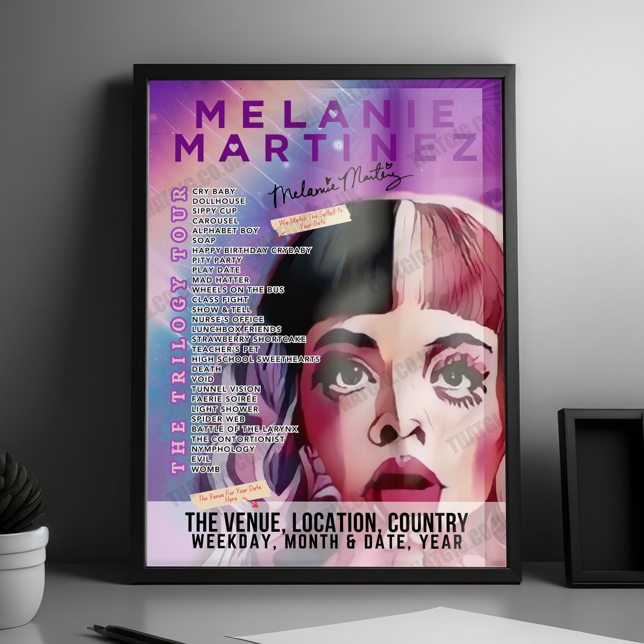 Melanie Martinez Setlist Poster - Target Center Minneapolis - June 11th, 2024