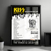 KISS Setlist Poster - Canada Life Centre, Winnipeg, Canada - November 15th, 2023