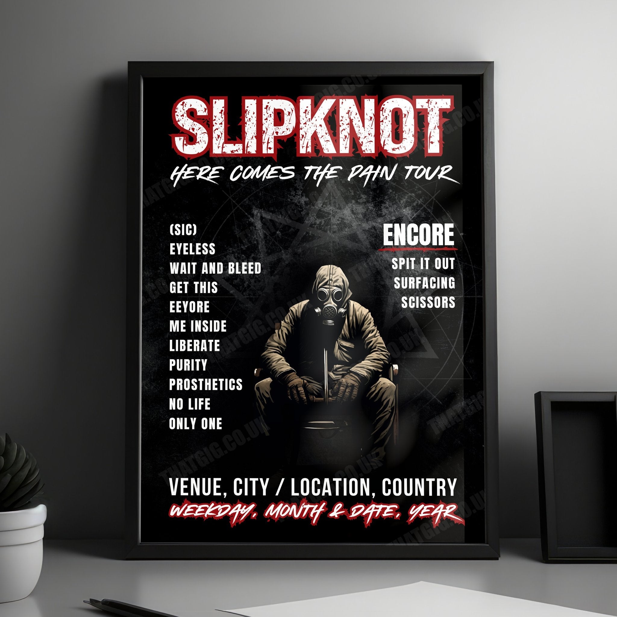 Slipknot Setlist Poster - Movistar Arena, Bogota - November 6th, 2024