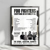 Foo Fighters Setlist Poster - Target Field, Minneapolis - July 28th, 2024