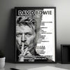 David Bowie Setlist Poster - E-Werk, Cologne - July 12th, 2002