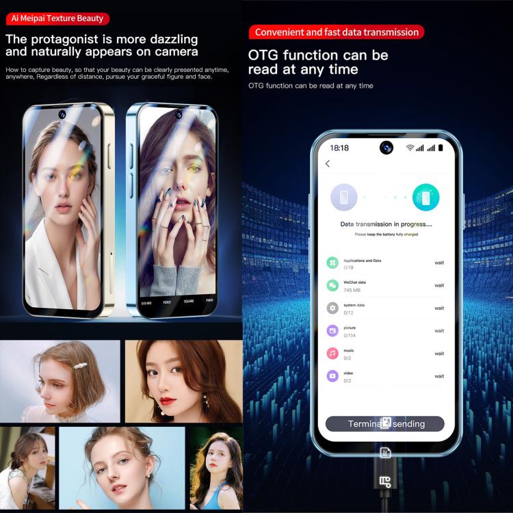 SOYES XS19 Pro, 4GB+64GB, 3.8 inch Android 12.0 MTK6762 Quad Core, Network: 4G, Dual SIM, GPS, OTG, Support Google Play Store, 4GB+64GB