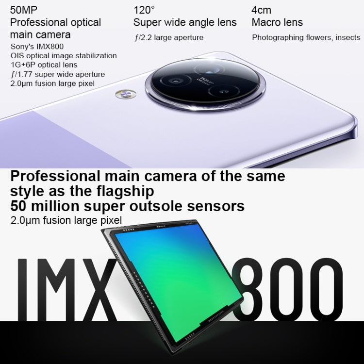 Triple Back Cameras + Dual Front Cameras, In-screen Fingerprint Identification, 4500mAh Battery, 6.55 inch MIUI 14 Dimensity 8200-Ultra Octa Core 4nm up to 3.1GHz, Network: 5G, NFC, 12GB+512GB