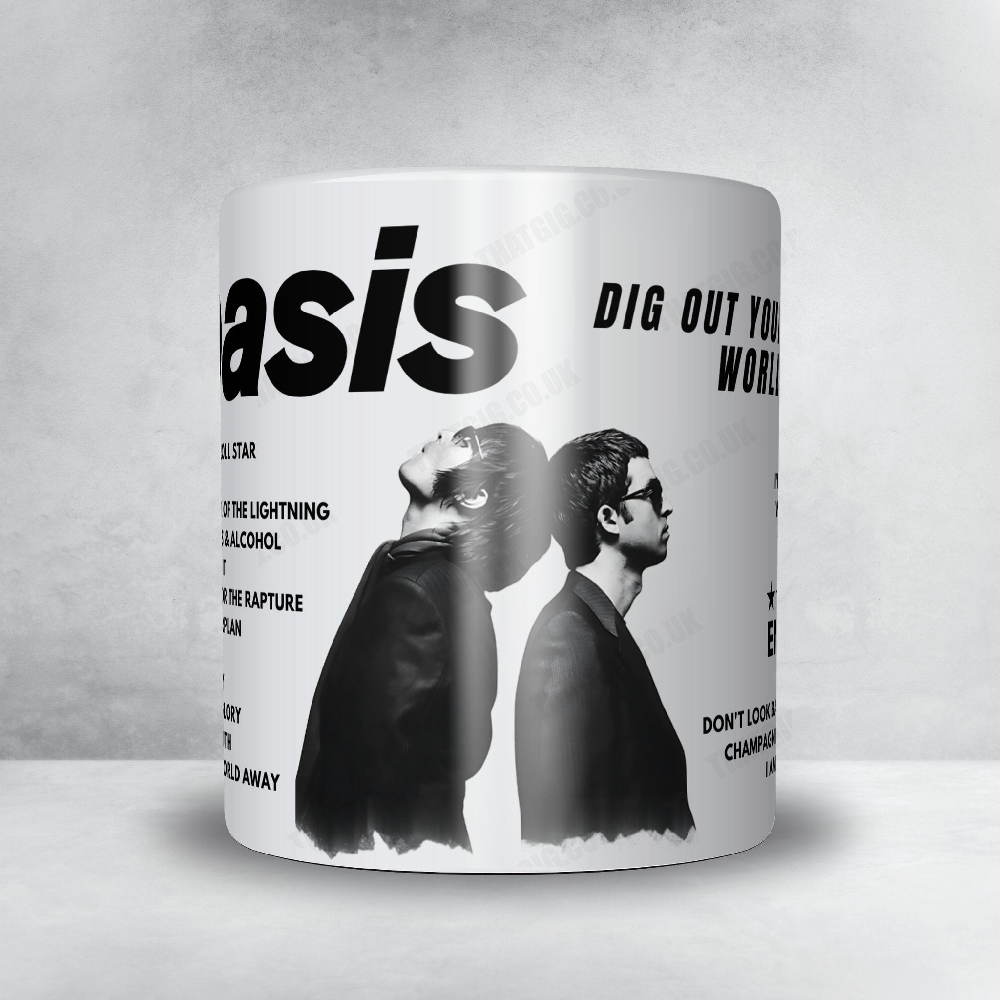 Oasis Setlist Mug - Wembley Stadium, London, England - July 12th, 2009