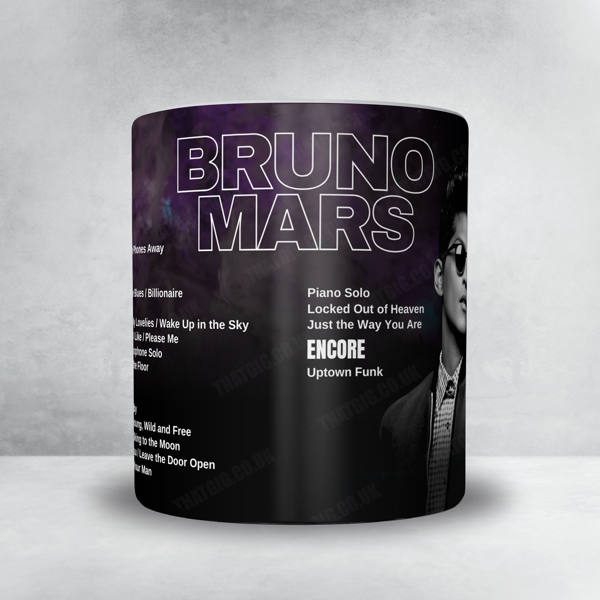 Bruno Mars Setlist Poster - Rajamangala National Stadium, Bangkok - March 31st, 2024