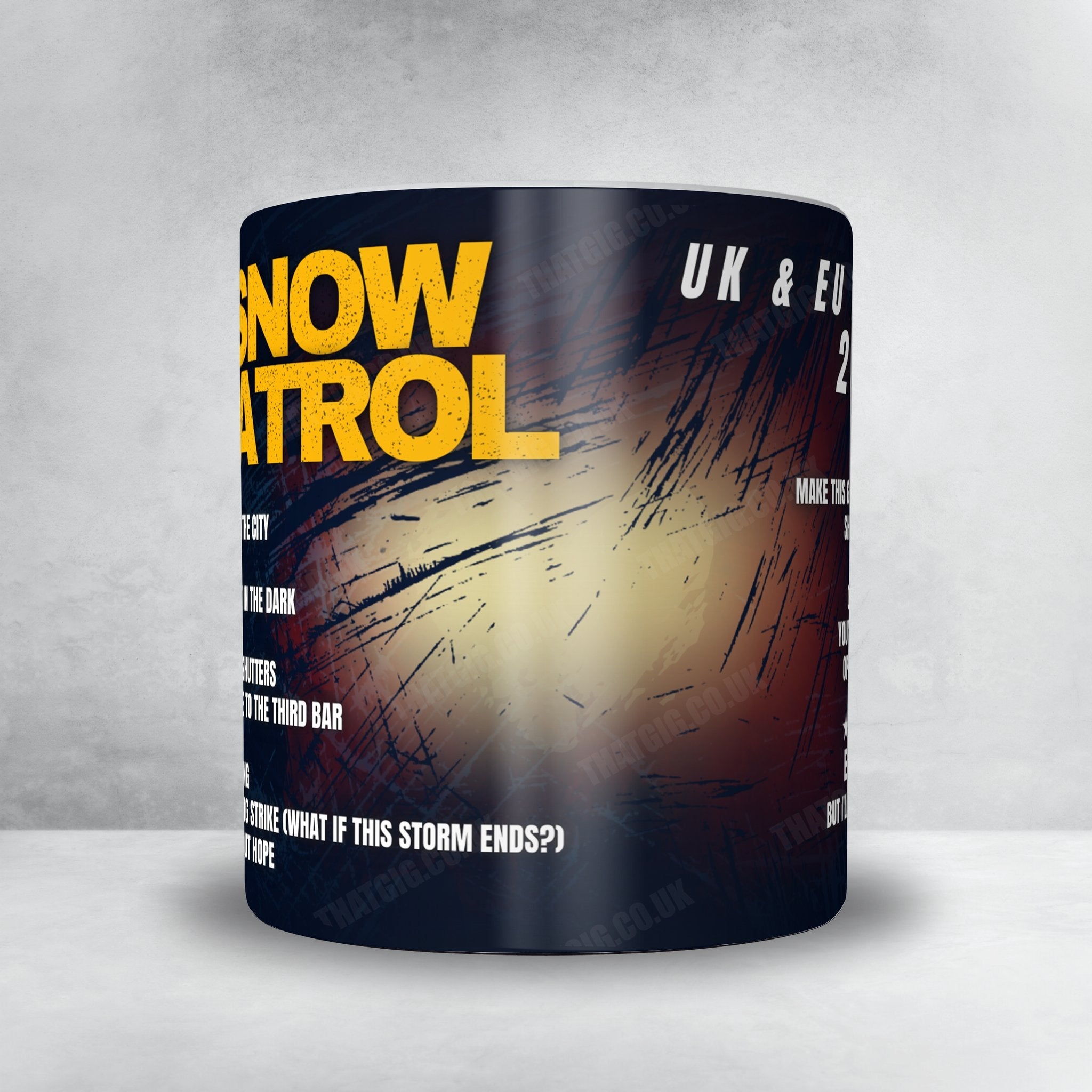 Snow Patrol Setlist Mug - The O2 Arena, London, England - February 15th, 2025