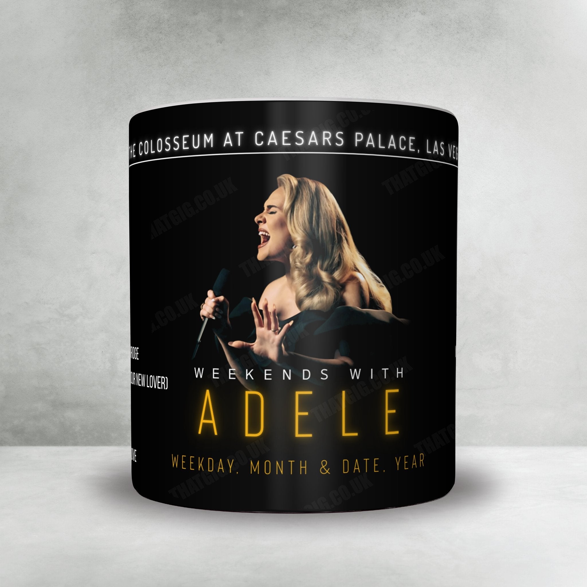 Adele Setlist Poster - The Colosseum at Caesars Palace, Las Vegas - May 18th, 2024