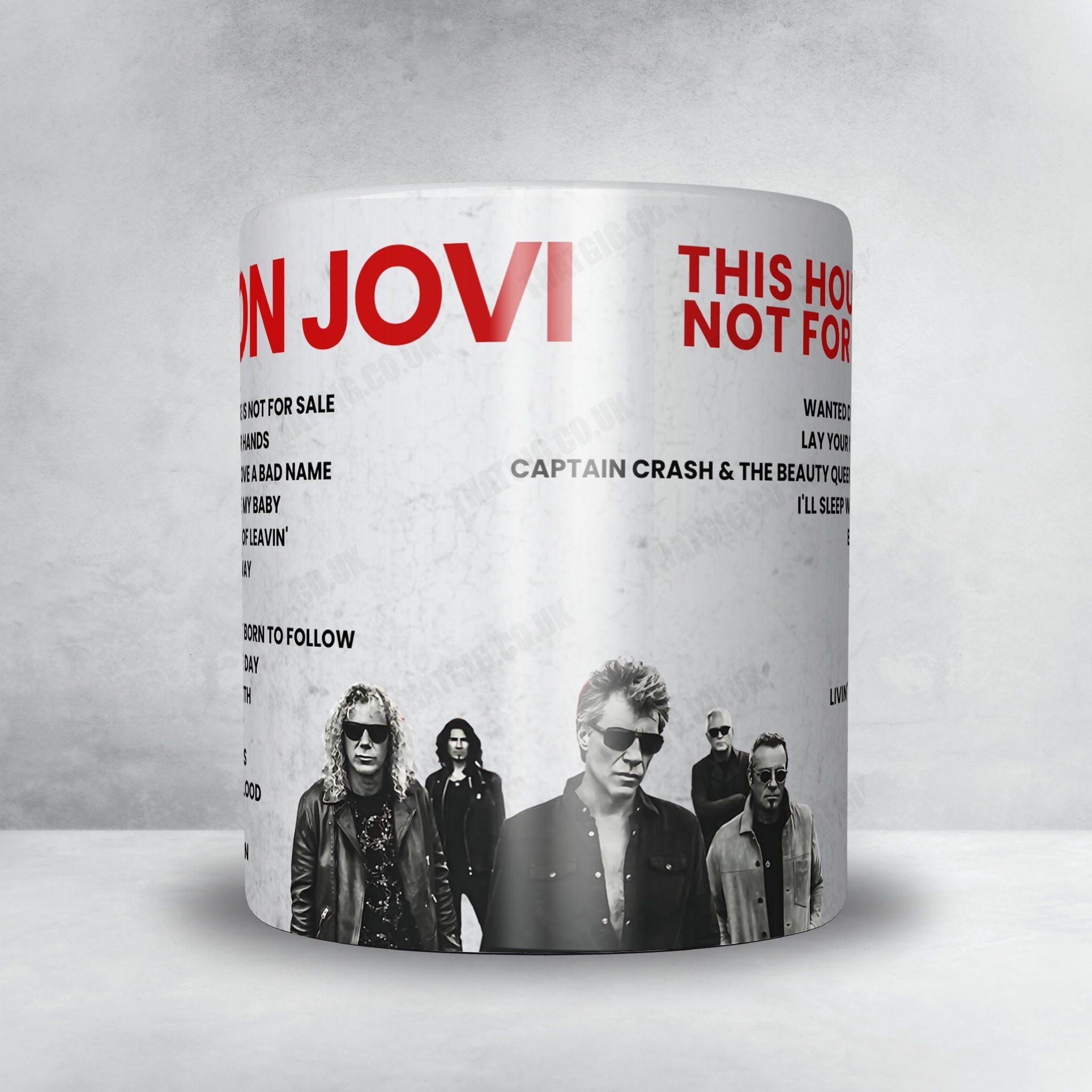 Bon Jovi Setlist Mug - London Palladium, London - October 10th, 2016