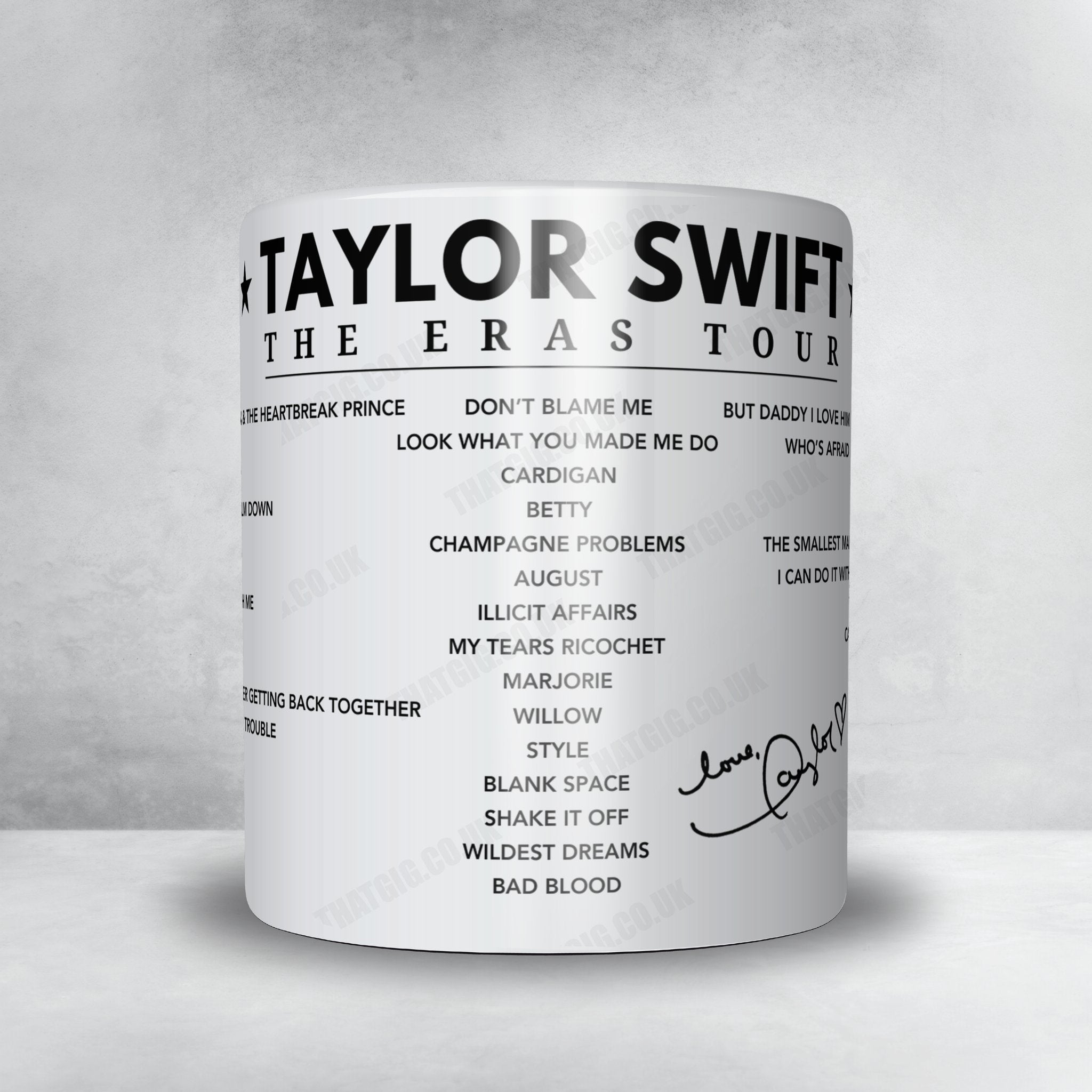 Taylor Swift Setlist Poster - Wembley Stadium, London, June 22nd 2024