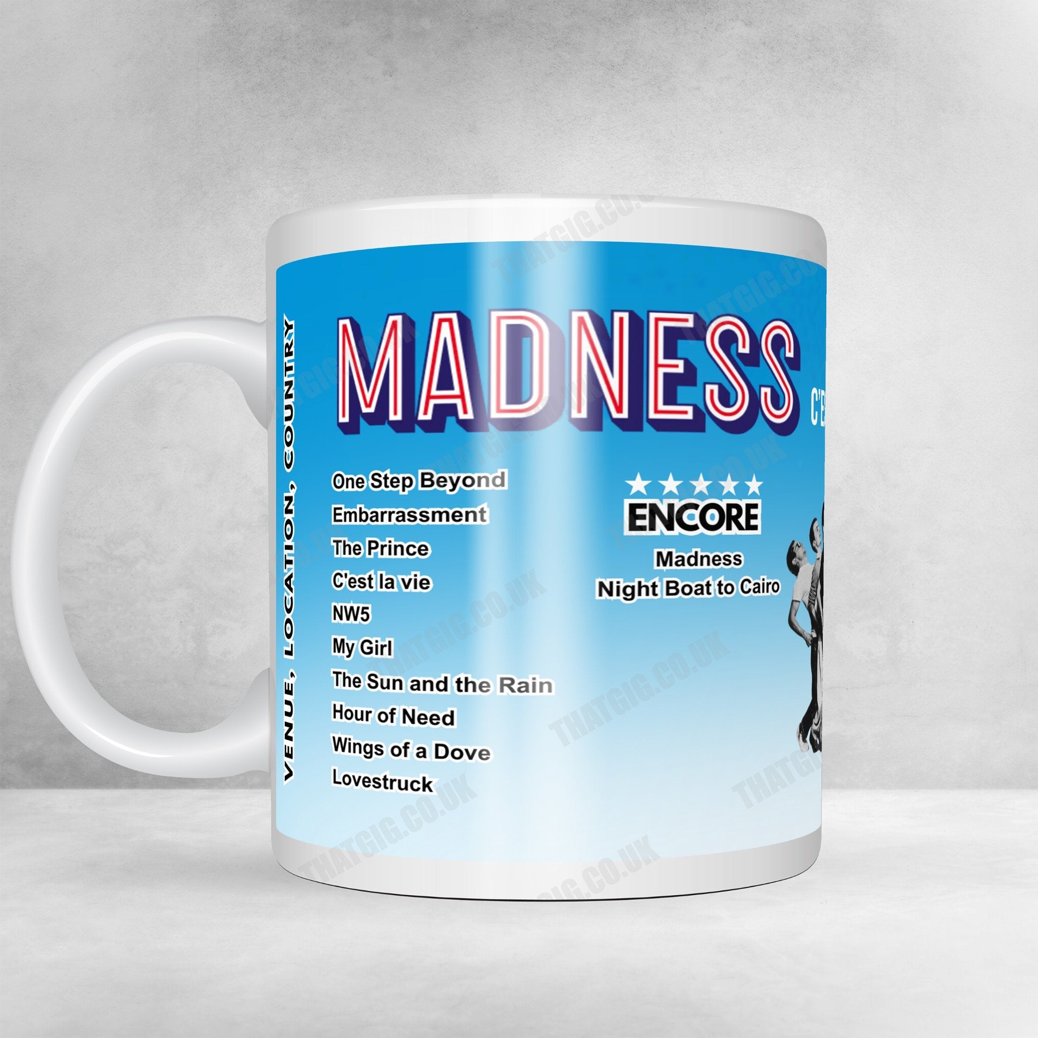 Madness Setlist Poster - The OVO Hydro Glasgow - December 1st, 2023