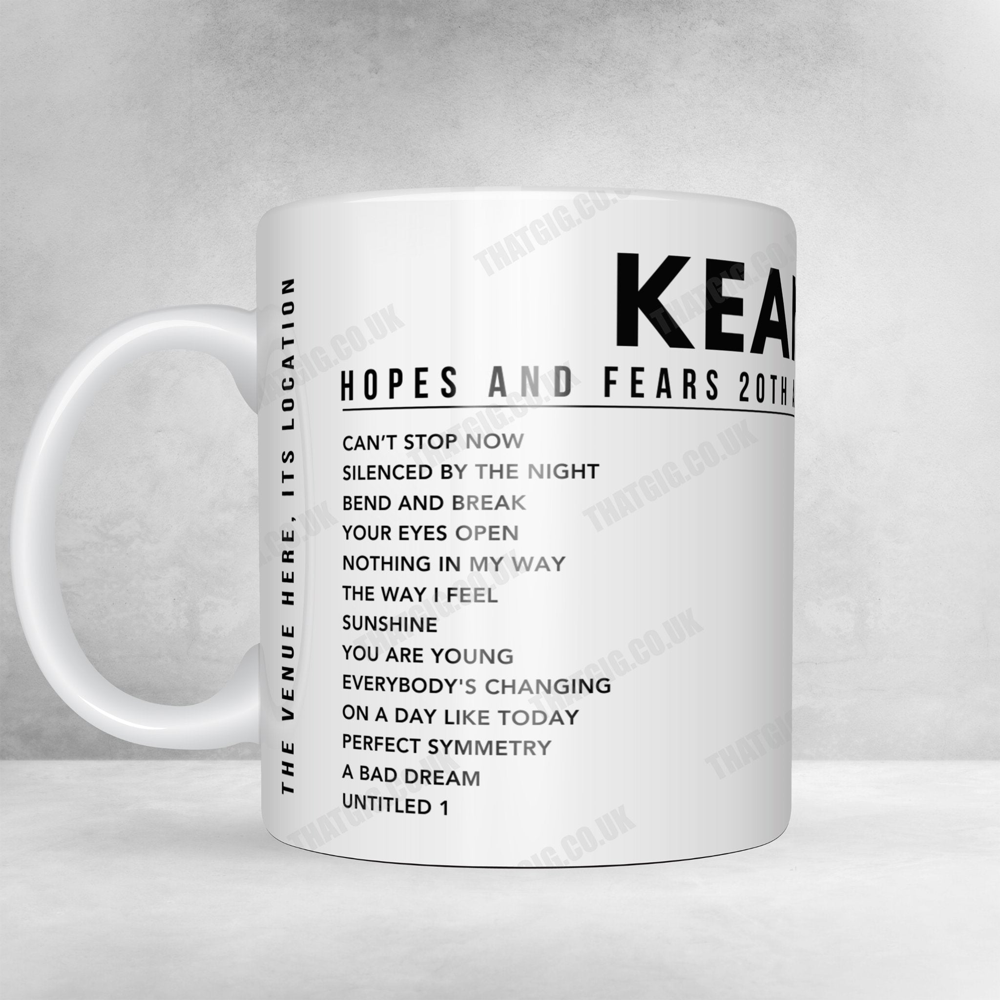 Keane Setlist Poster - Radio City Music Hall, New York, USA - September 25th, 2024