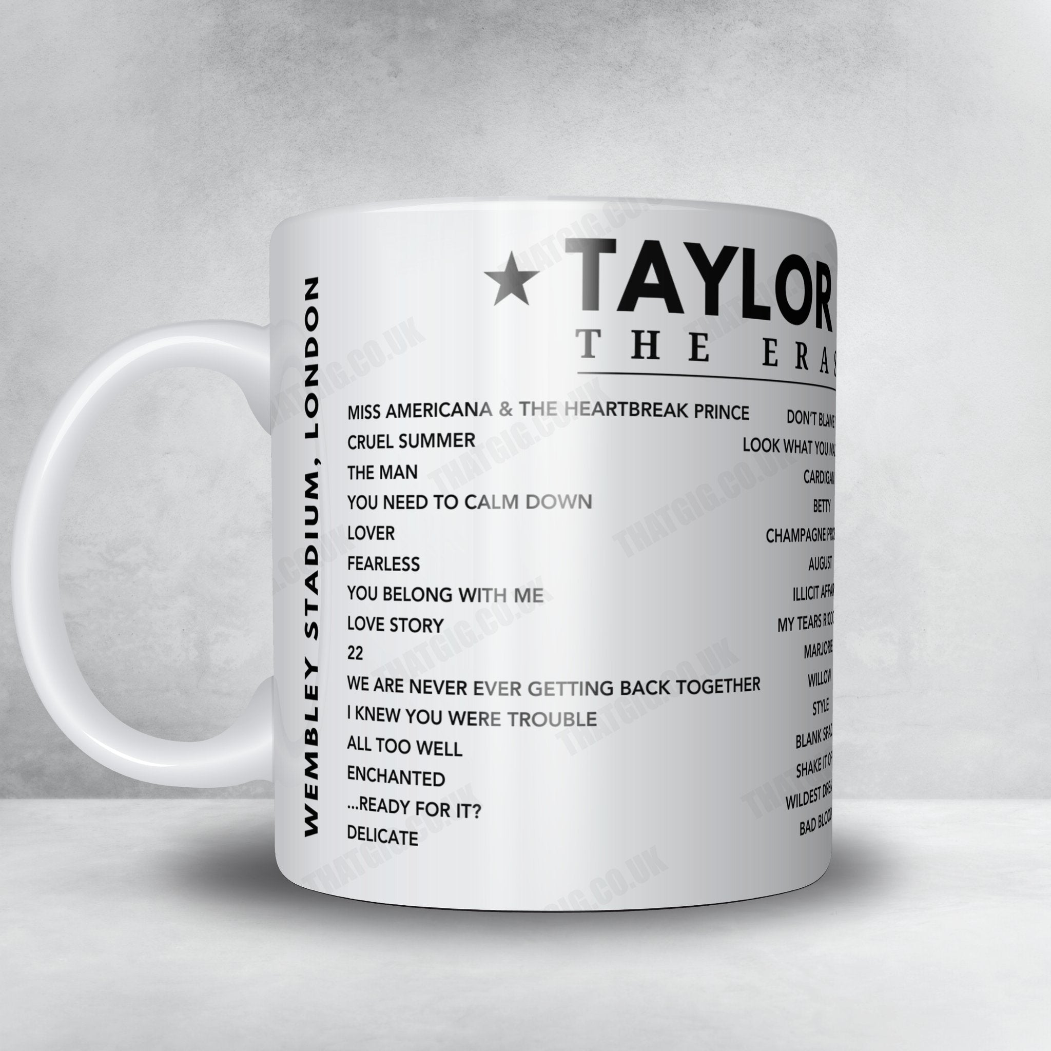 Taylor Swift Setlist Poster - Wembley Stadium, London, June 22nd 2024
