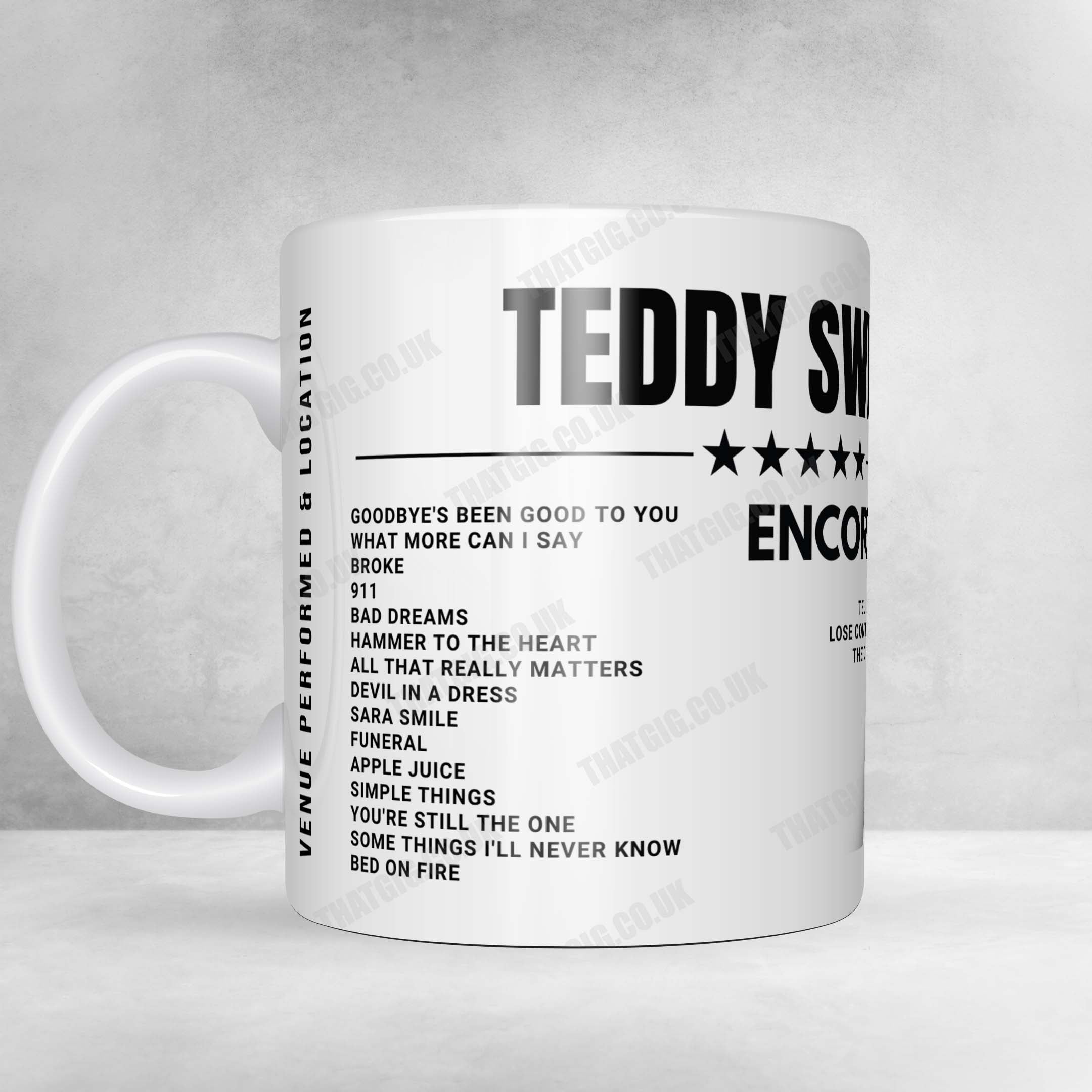 Teddy Swims Setlist Poster - Palace Theatre, Albany - September 26th, 2024