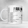 Paul McCartney Setlist Mug - Paris La Défense Arena, Nanterre - December 5th, 2024