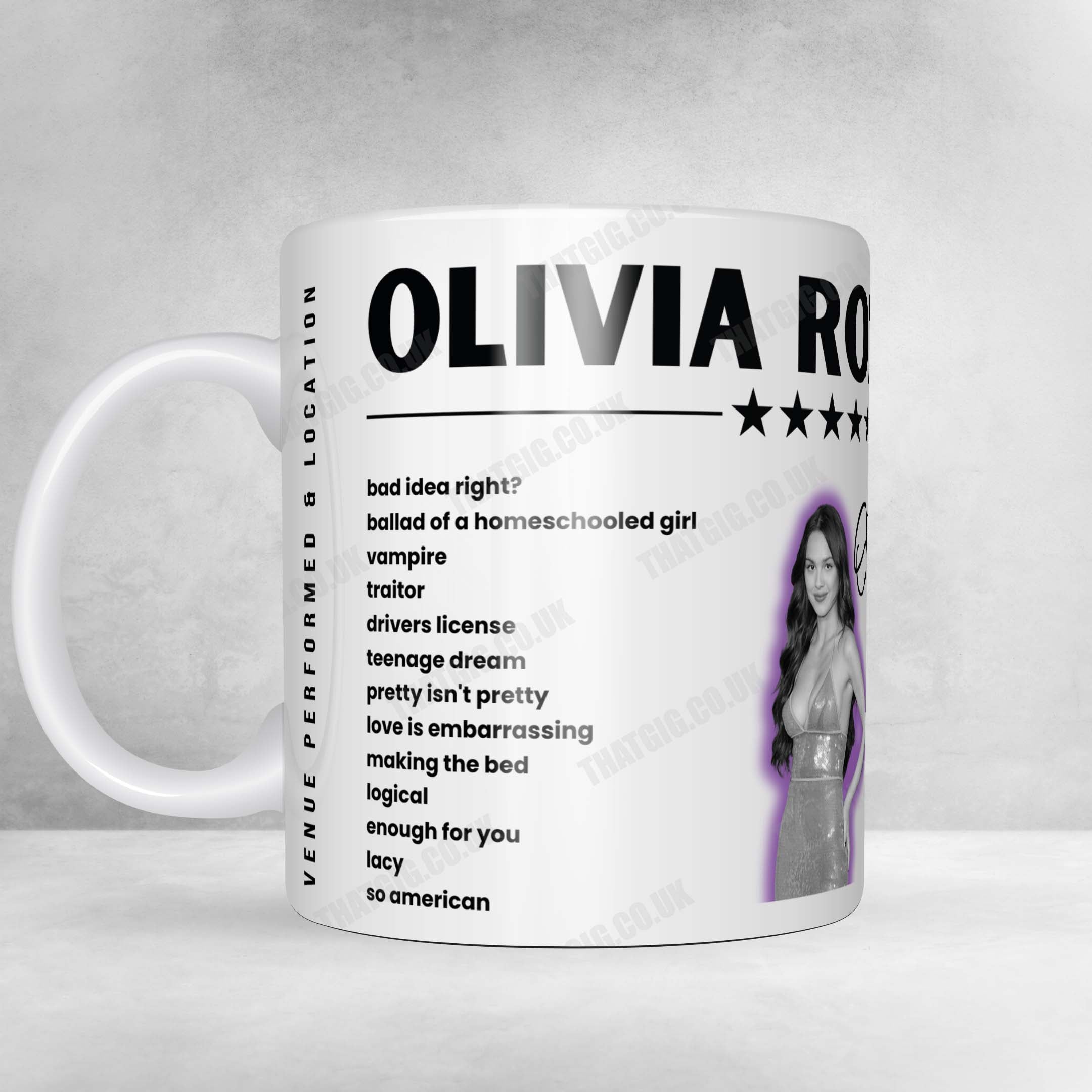 Olivia Rodrigo Setlist Poster - Qudos Bank Arena, Sydney - October 18th, 2024
