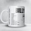 Billy Joel Setlist Mug - Madison Square Garden - November 5th, 2021