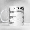 Taylor Swift Setlist Mug - Aviva Stadium, Dublin - June 30th, 2024