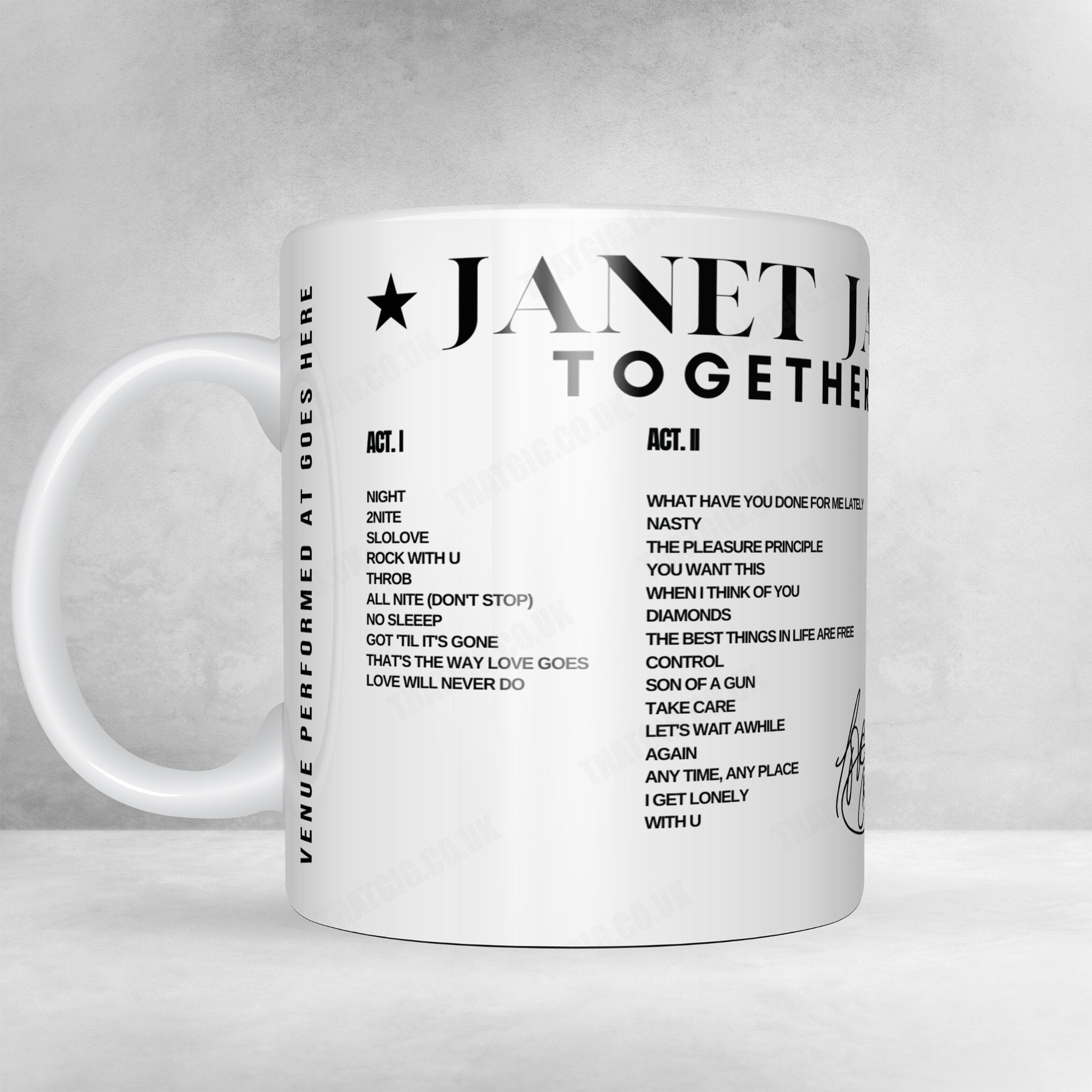 Janet Jackson Setlist Poster - Kia Center, Atlanta - July 20th, 2024
