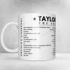 Taylor Swift Setlist Mug - Scottish Gas Murrayfield Stadium, Edinburgh, Scotland - June 9th, 2024
