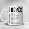 AC/DC Setlist Mug - AT&T Park, San Francisco - September 25th, 2015