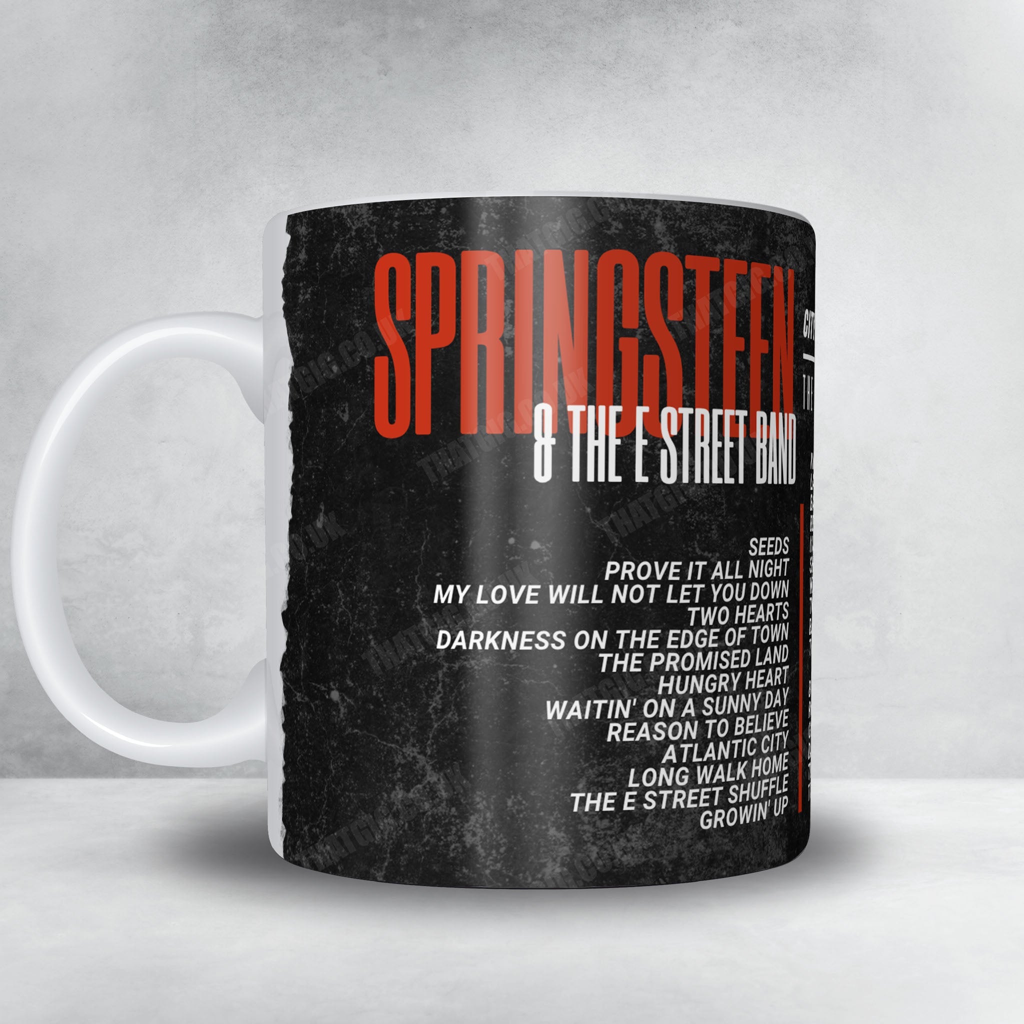 Bruce Springsteen Setlist Mug - Co-op Live, Manchester - May 14th, 2025