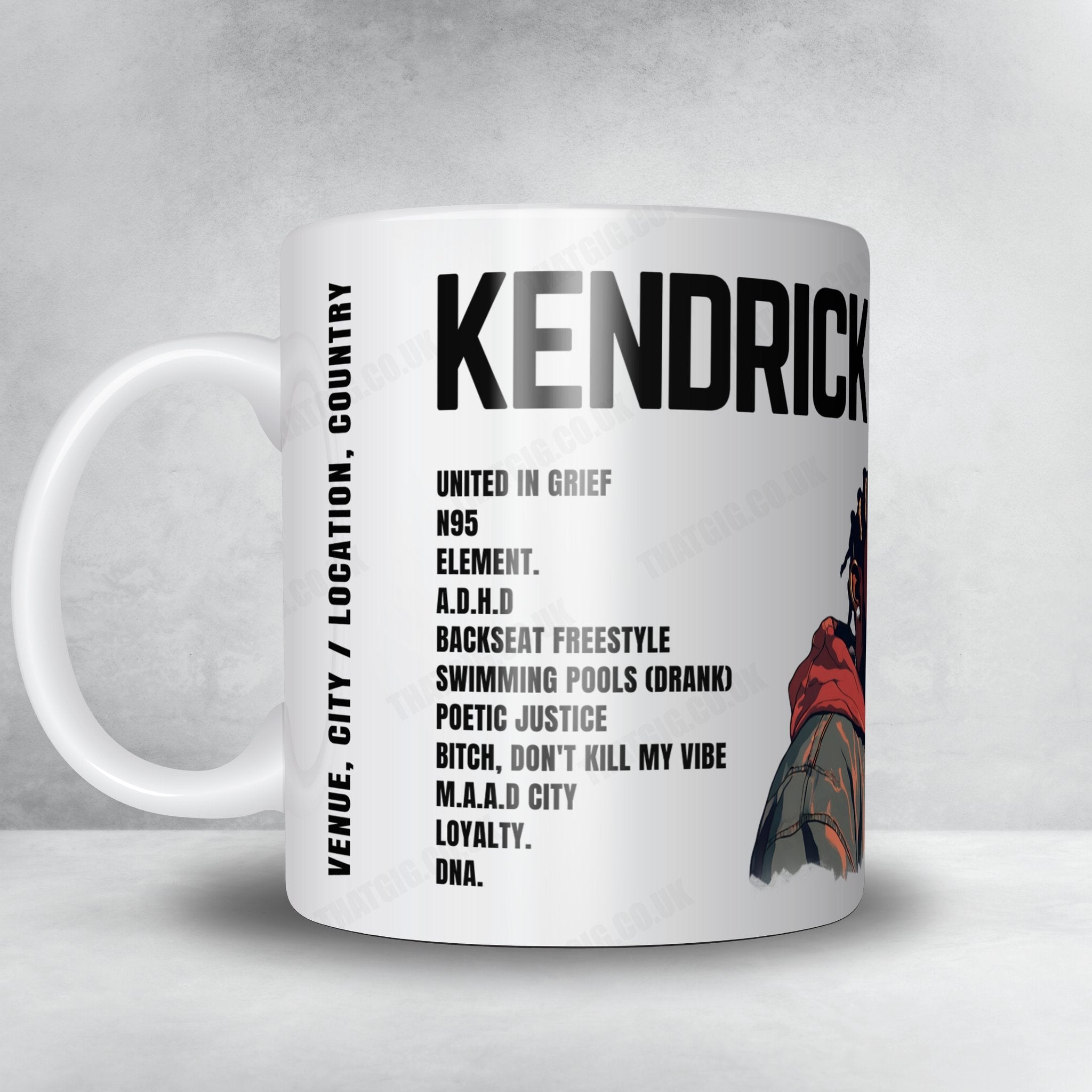 Kendrick Lamar Setlist Poster - Sportpaleis, Merksem - October 28th, 2022