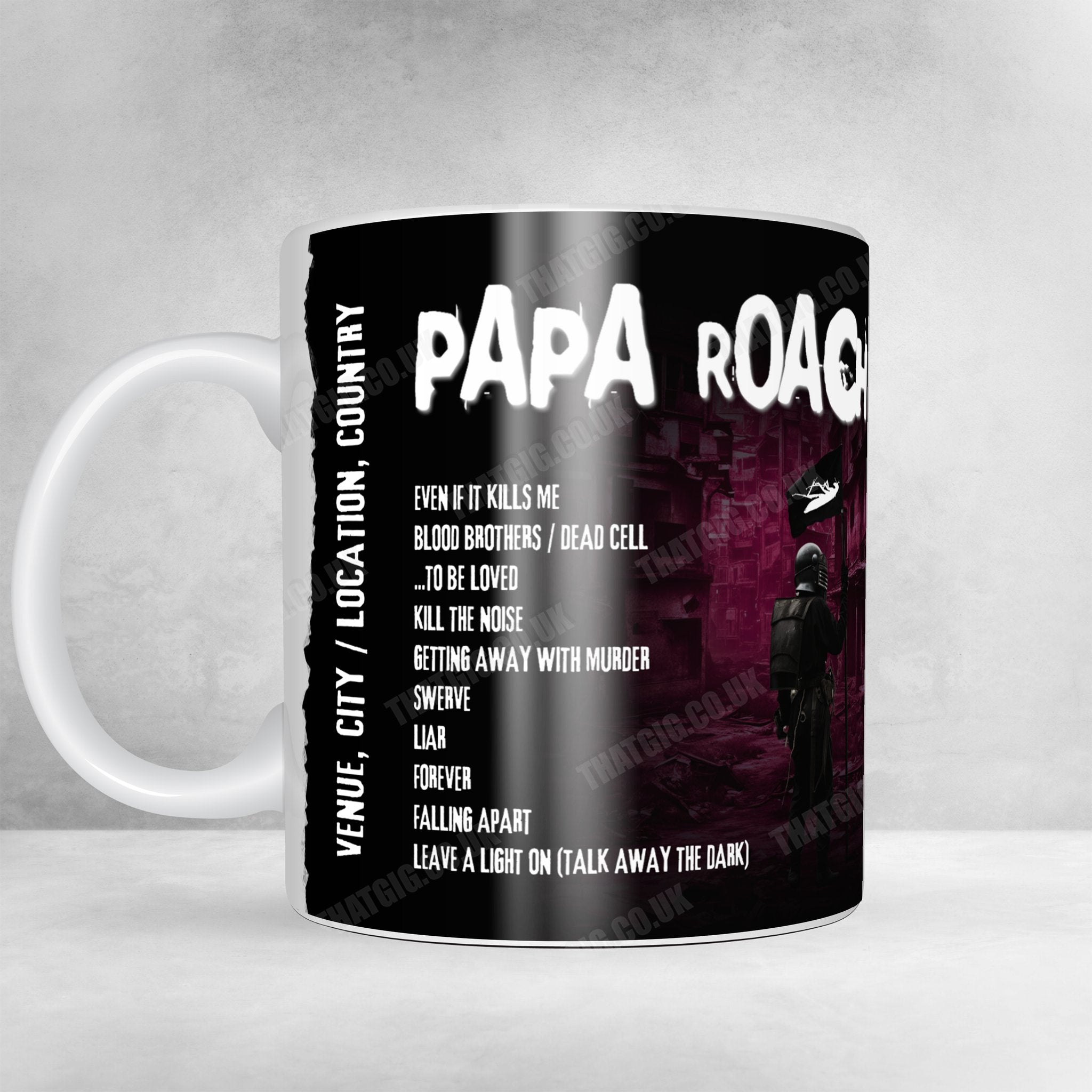 Papa Roach Setlist Poster - Huxley's Neue Welt, Berlin, Germany - January 21st, 2025