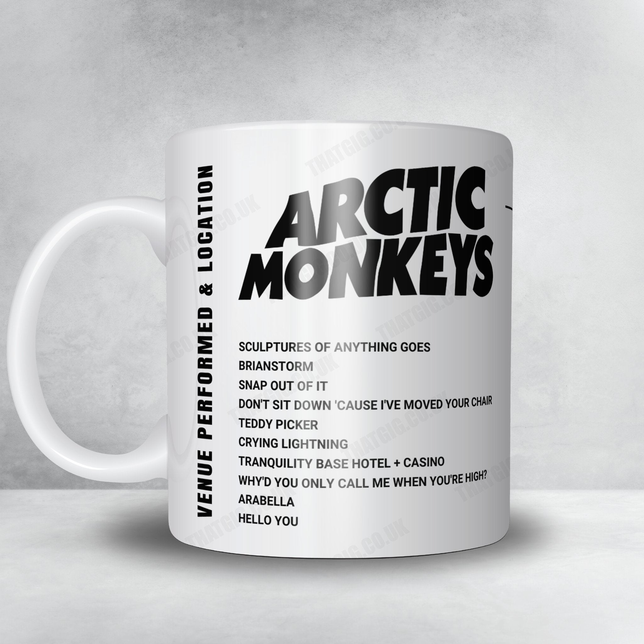 Arctic Monkeys Setlist Mug - Zepp Haneda (TOKYO), Tokyo - March 13th, 2023