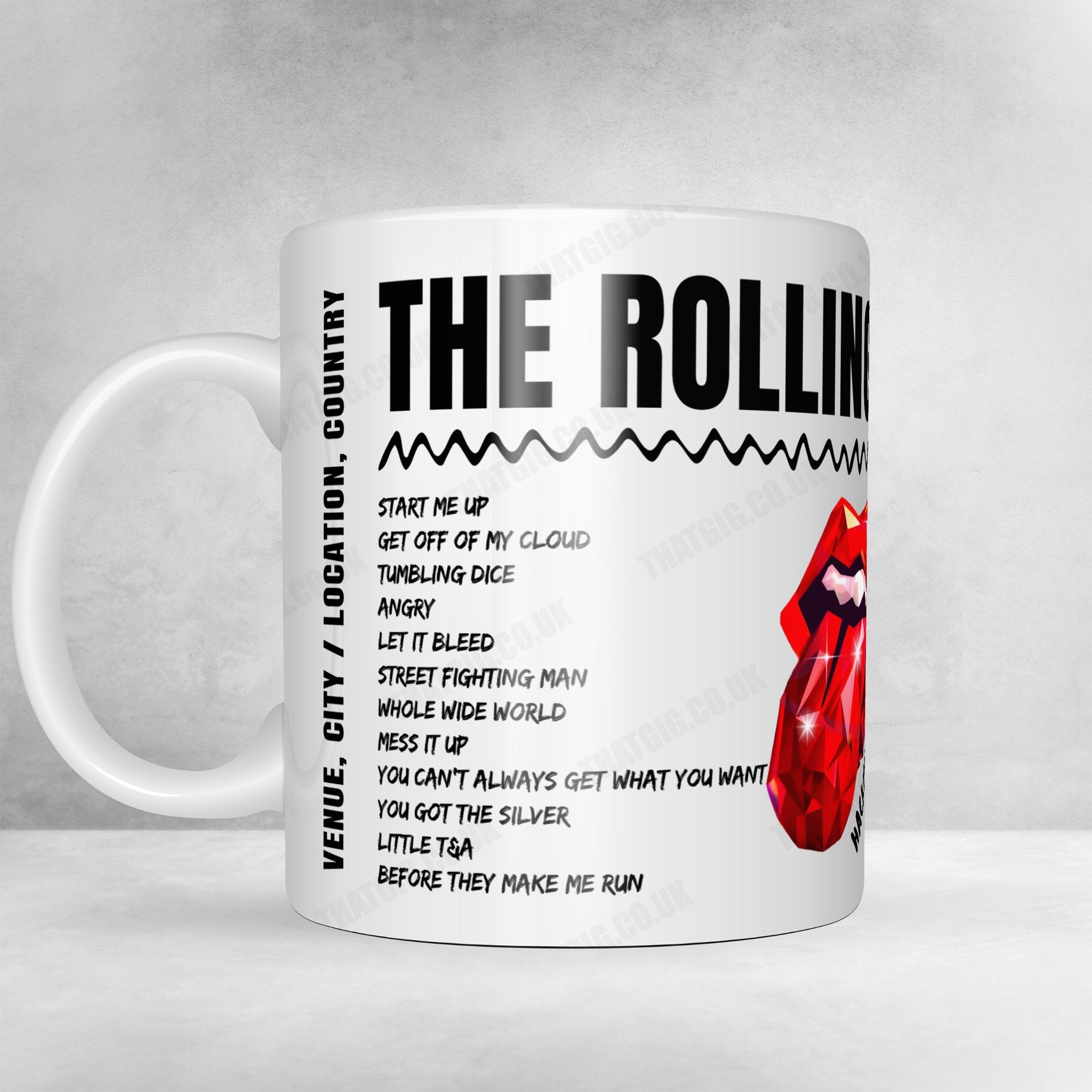 The Rolling Stones Setlist Mug - NRG Stadium, Houston, USA - April 28th, 2024