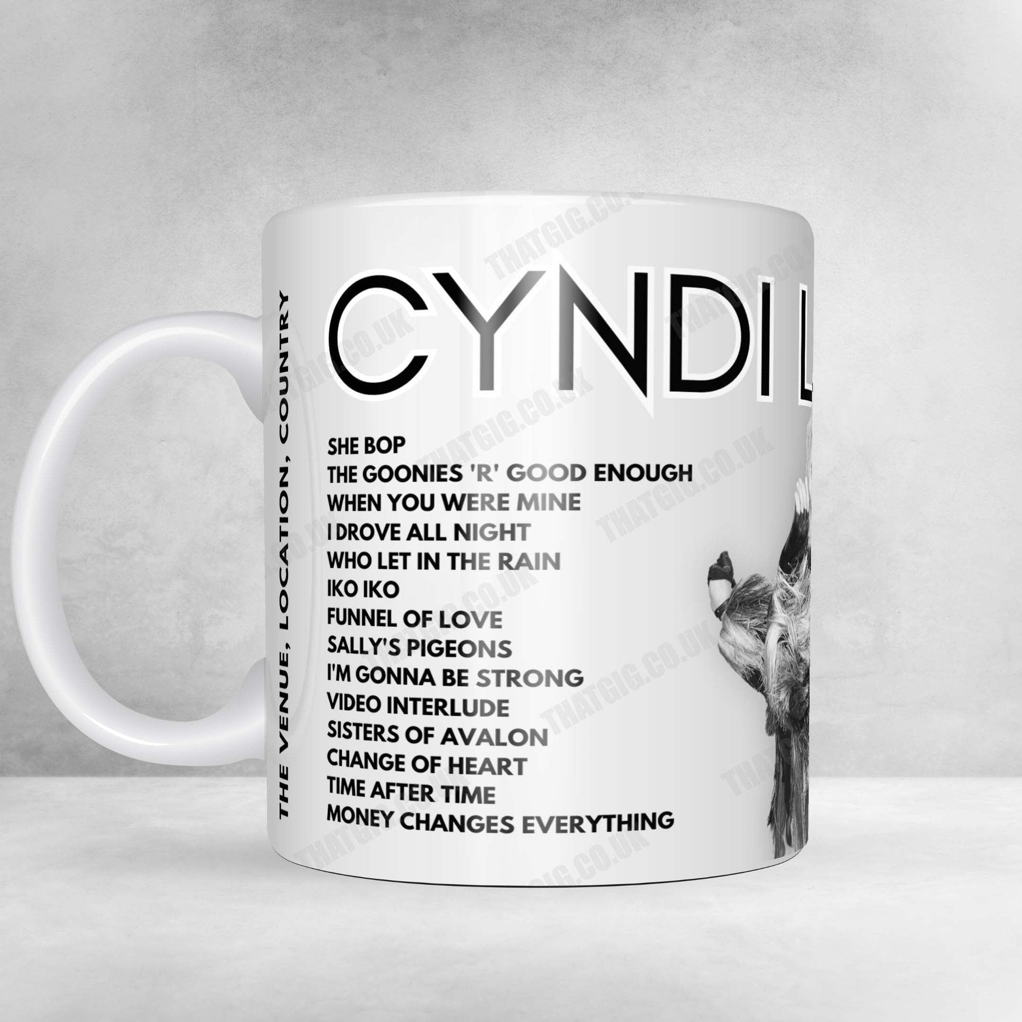 Cyndi Lauper Setlist Poster - Capital One Arena Washington DC - October 27th, 2024