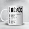 AC/DC Setlist Mug - Rose Bowl, Pasadena - April 18th, 2025