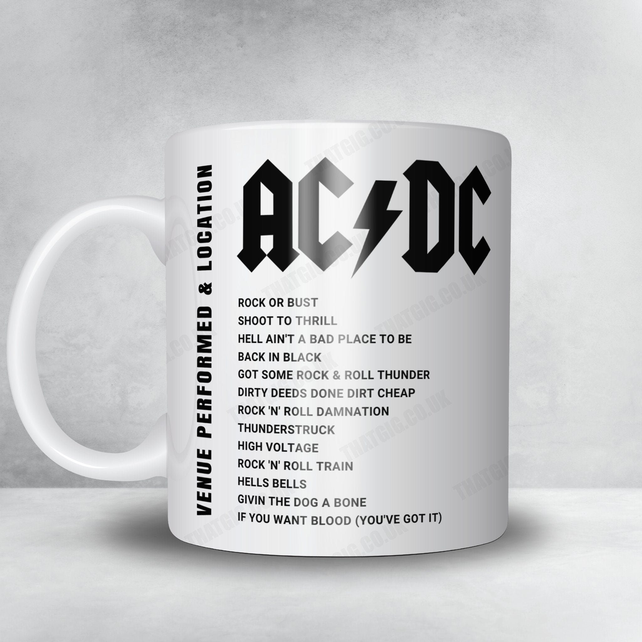 AC/DC Setlist Poster - Sprint Center, Kansas City - February 28th, 2016